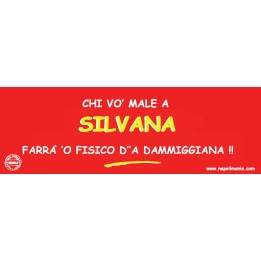 Targa divertente "Chi vò male a Luciano..." | Napolimania