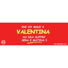 Targa divertente "Chi vò male a Tummasino..." | Napolimania