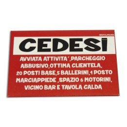 Idee regalo divertenti - magnetino Cedesi avviata attività | Napolimania