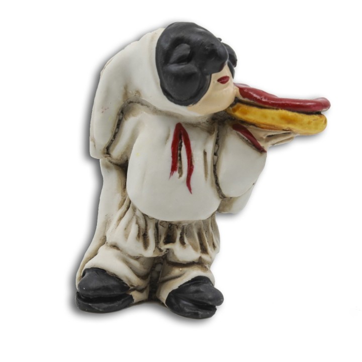 Souvenir Napoli - Pulcinella con pizza | Napolimania