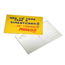 Cartolina in bianco e nero Baci da Napoli | Napolimania