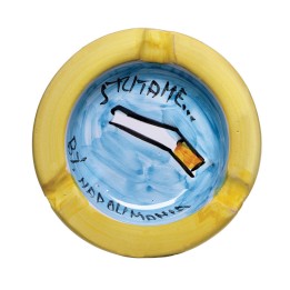 Posacenere con scritta in napoletano in ceramica resistente, gadget davvero gradito
