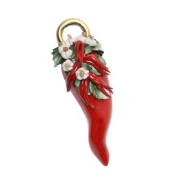 Souvenir Napoli - Corno con corna oro liscia | Napolimania