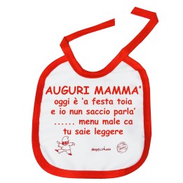 Bavetta in cotone auguri mamma