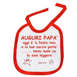 Bavetta in cotone auguri papà