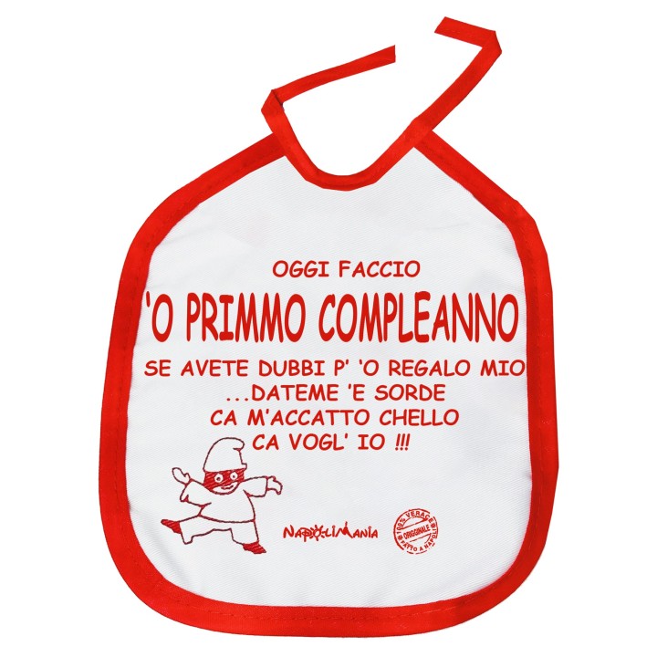 Bavetta neonato - Primo compleanno | Napolimania