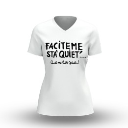 T-shirt donna personalizzata con scritta in napoletano  T-shirt Quiete