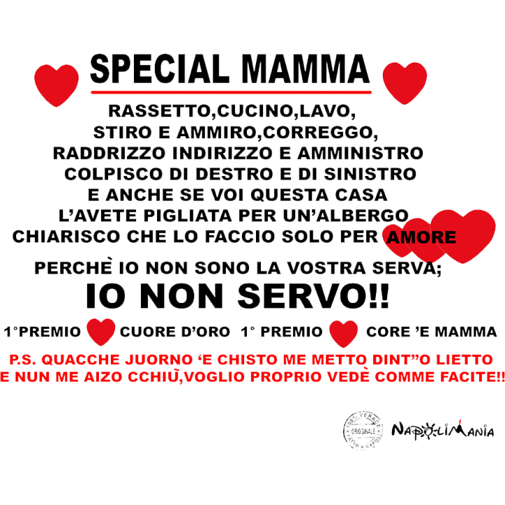 Grembiule da cucina divertente - Special mamma | Napolimania