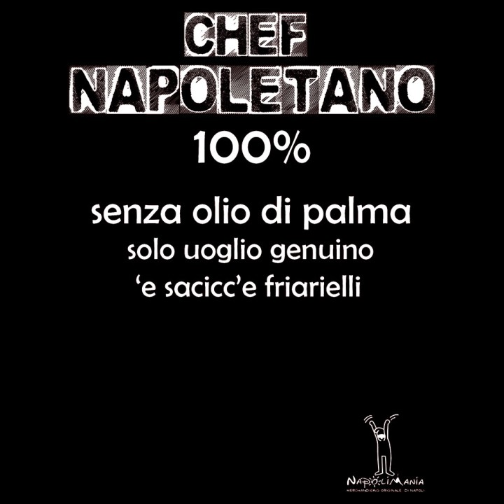 Grembiule da cucina divertente - Chef Napoletano | Napolimania
