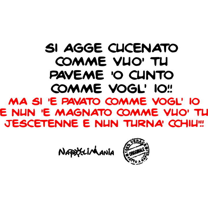 Grembiule da cucina divertente - Si è mangiato... | Napolimania
