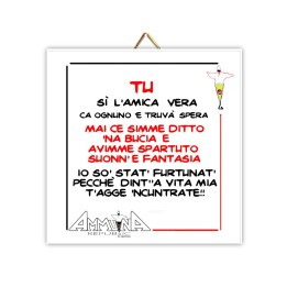Souvenir Napoli - mattonella Amica vera | Napolimania