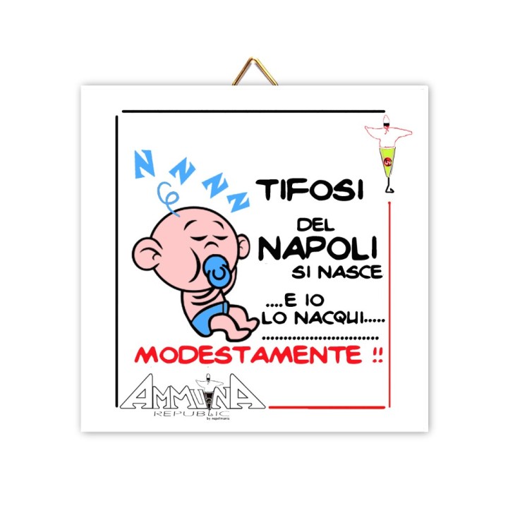 Souvenir Napoli - mattonella Tifosi del Napoli | Napolimania