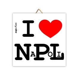 Souvenir Napoli - mattonella I love Napoli | Napolimania