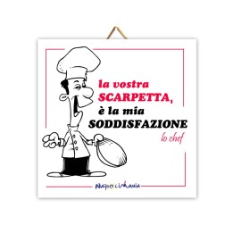 Souvenir Napoli - Mattonella chef bene augurante