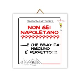 Souvenir Napoli - mattonella Filosofia partenopea | Napolimania