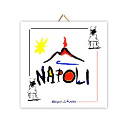 Souvenir Napoli - mattonella Vesuvio | Napolimania