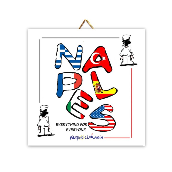 Souvenir Napoli - mattonella Naples | Napolimania