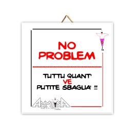 Souvenir Napoli - mattonella No problem | Napolimania