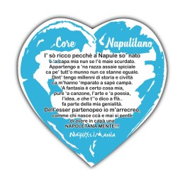 Targa divertente a cuore - Core Napulitano | Napolimania