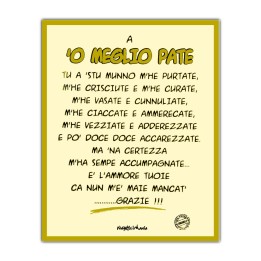 Articoli da regalo divertenti - Targa Meglio Pate | Napolimania