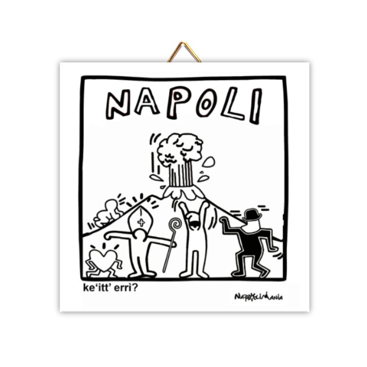 Mattonella vesuvio haring la street art napoletana by napolimani