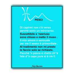 Targa divertente - Oroscopo - Pesci | Napolimania