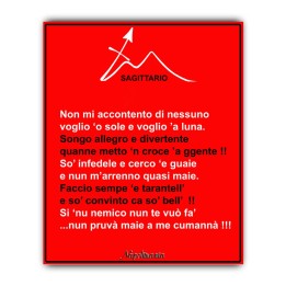Targa divertente - Oroscopo - Sagittario | Napolimania