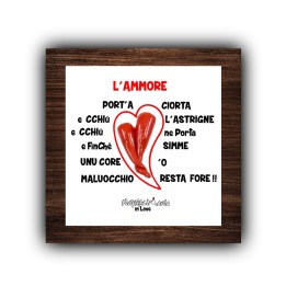 Articoli da regalo divertenti - mattonella L'ammore | Napolimania