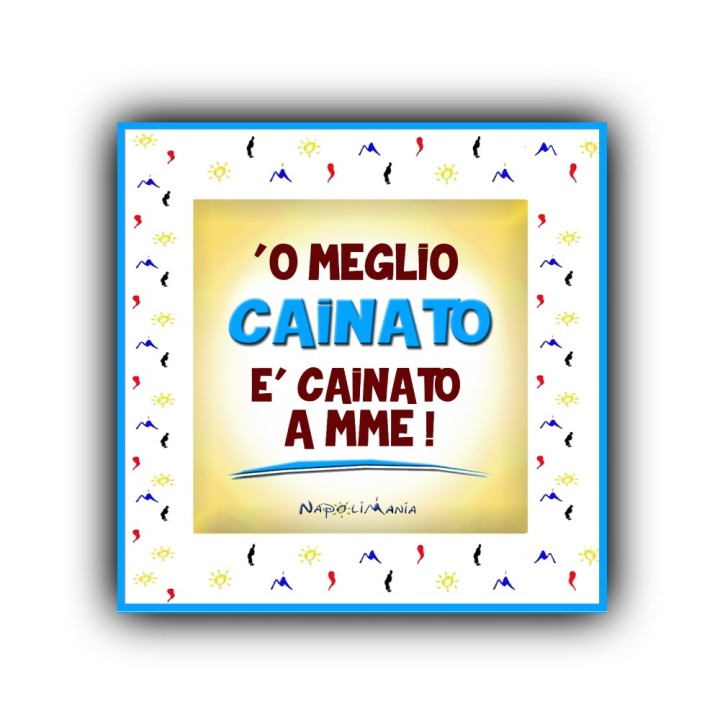 Souvenir Napoli - Mattonella o meglio cognato un gadget dedicato al cognato