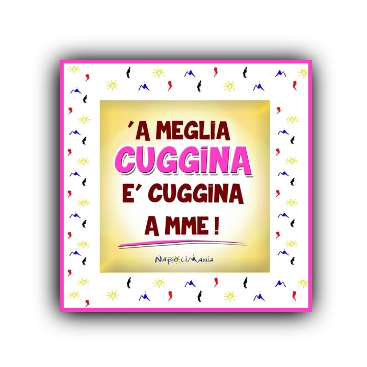 Mattonella a meglio cuggina, gadget regalo per la migliore cugina