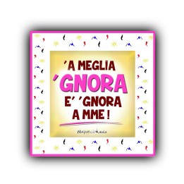 Souvenir Napoli - Mattonella a meglio nuora un gadget dedicato alla suocera