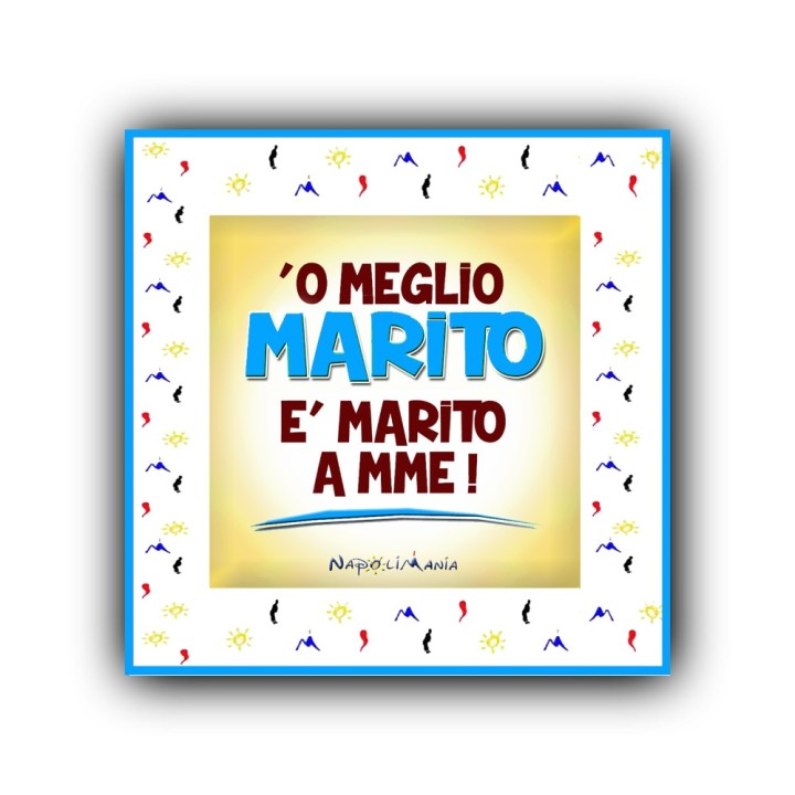 Souvenir Napoli - mattonella marito gadget per marito