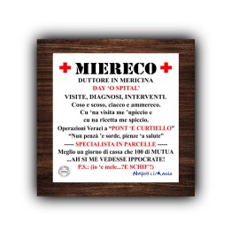 Articoli da regalo divertenti - mattonella Medico | Napolimania