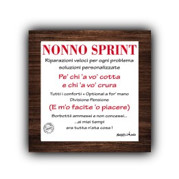 Articoli da regalo divertenti - mattonella Nonno sprint | Napolimania