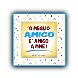 Mattonella per compleanno 'o meglio amico, gadget regalo per il migliore amico