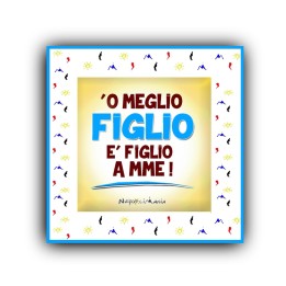Mattonella per compleanno 'o meglio figlio, gadget regalo per il migliore figlio