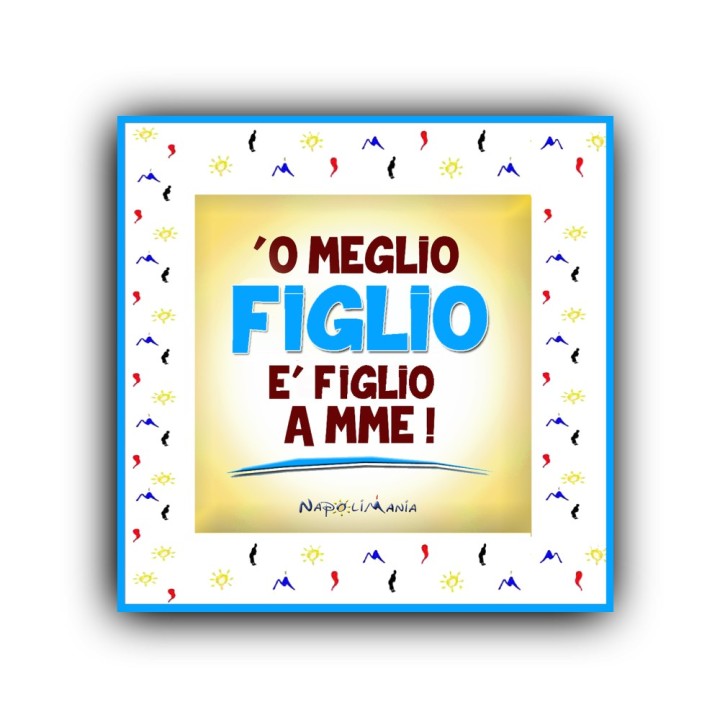 Mattonella per compleanno 'o meglio figlio, gadget regalo per il migliore figlio