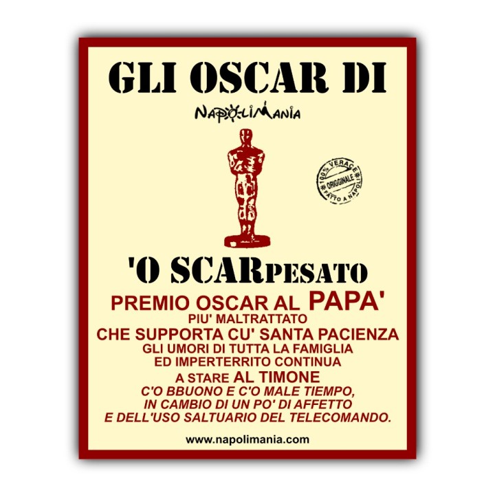 Articoli da regalo divertenti - Targa Oscarpesato | Napolimania