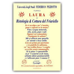 Targa per ristorante in napoletano,