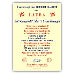 Targa divertente - Laurea Tabaccaio | Napolimania