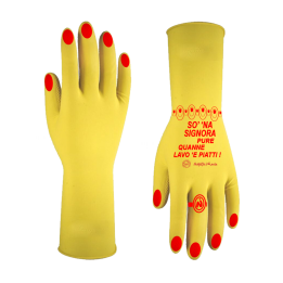 Accessori da cucina divertenti - guanti gialli | Napolimania