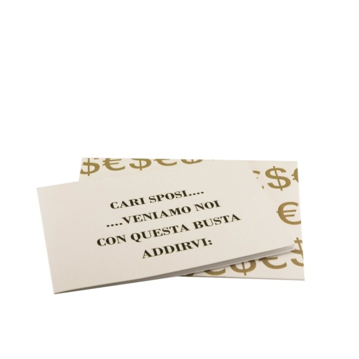 Biglietto di auguri per matrimonio - busta sposi | Napolimania