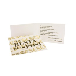 Biglietto di auguri per matrimonio - busta sposi | Napolimania