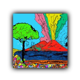 Magnete 5*5 cm Vesuvio Napoli