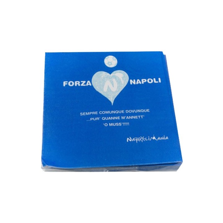 Tovaglioli di carta Forza Napoli|confezione da 20 | Napolimania