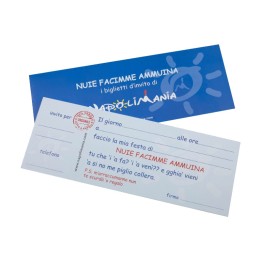Blocchetto inviti Facimme Ammuina | Napolimania