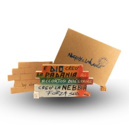 Souvenir Napoli - muretto E Dio creò la Padania... | Napolimania