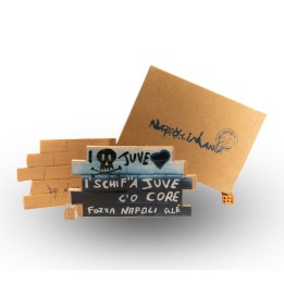 Souvenir Napoli - muretto Schifo la Juve | Napolimania