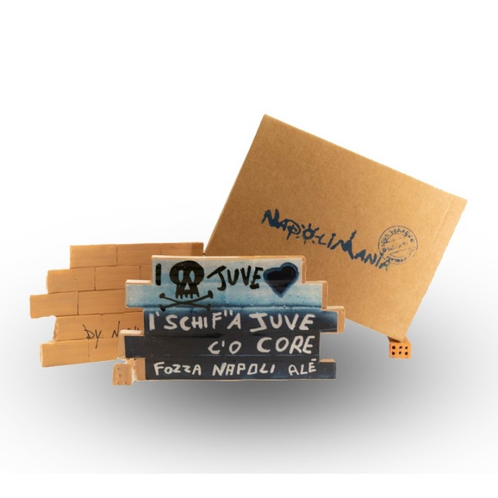 Souvenir Napoli - muretto Schifo la Juve | Napolimania