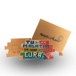 Souvenir Napoli - muretto Tu sì na malatia | Napolimania